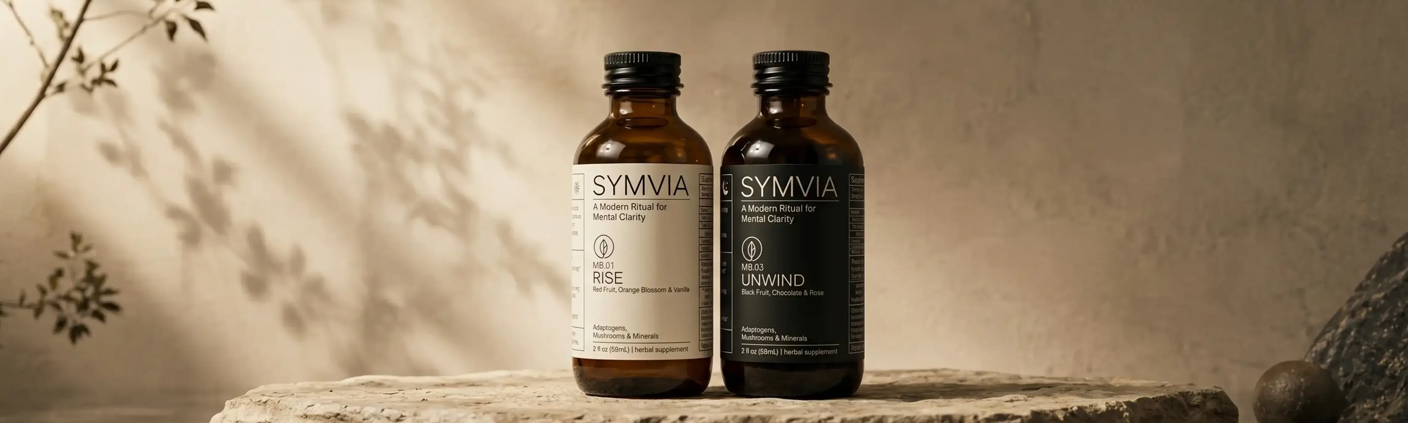 Symvia micro-beverage as part of a daily wellness ritual